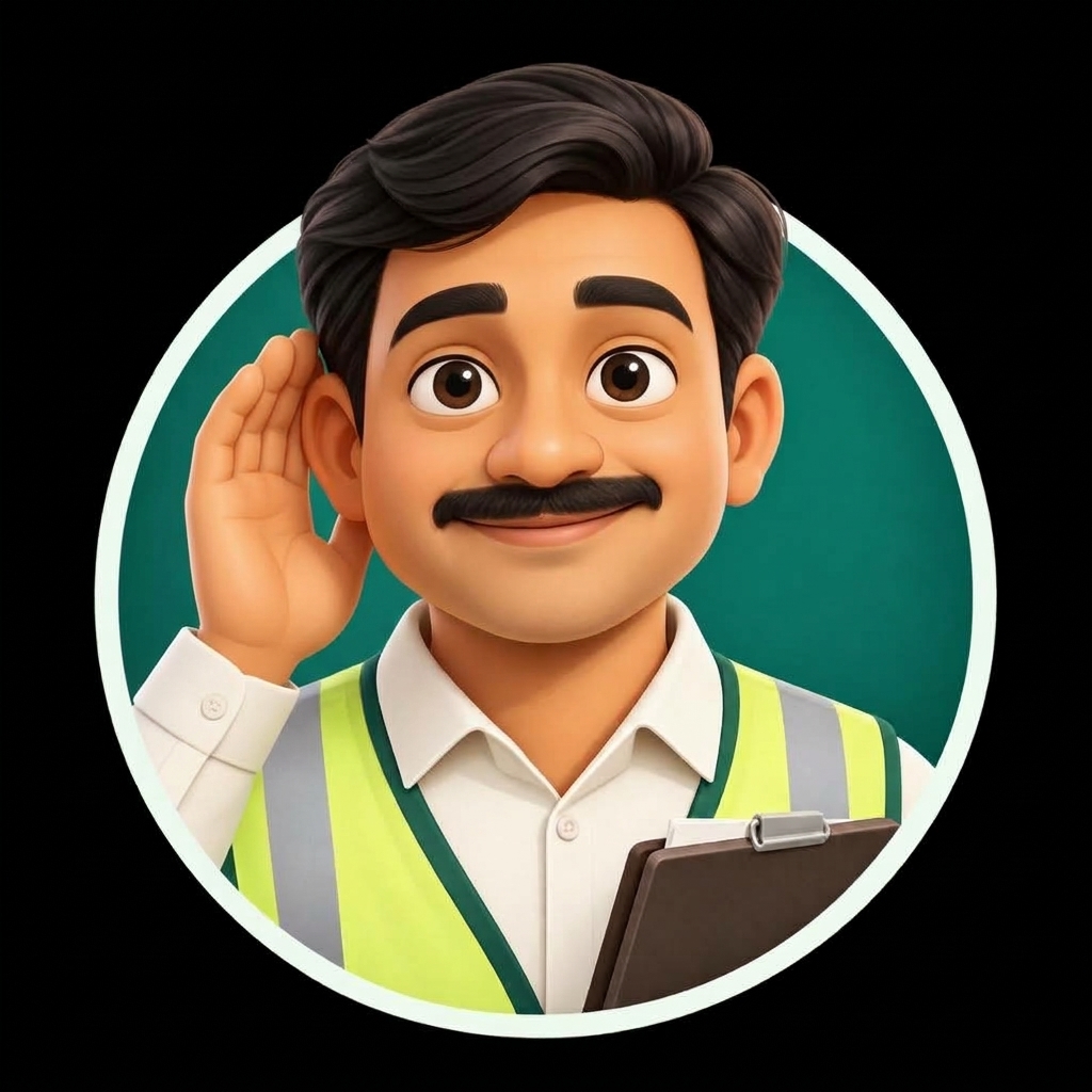 मुंशी जी सुन रहे हैं